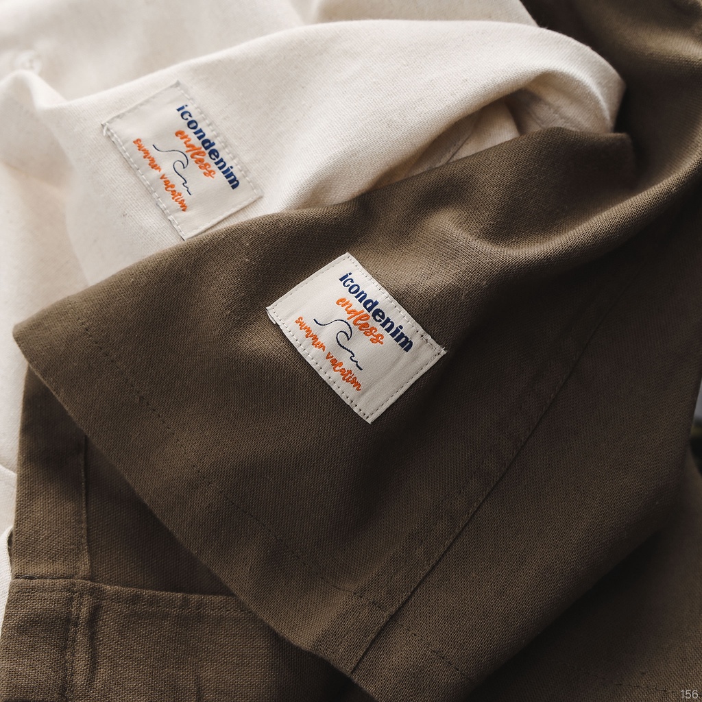 Áo Sơmi Nam Cuban Linen Label ICONDENIM - SMID0156