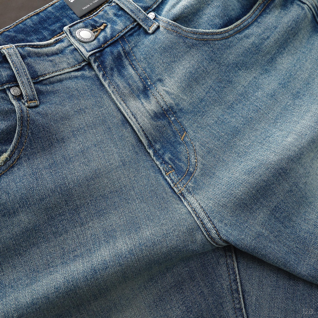 Quần Jeans Nam ICONDENIM Blue - Form Crop Slim QJID0120