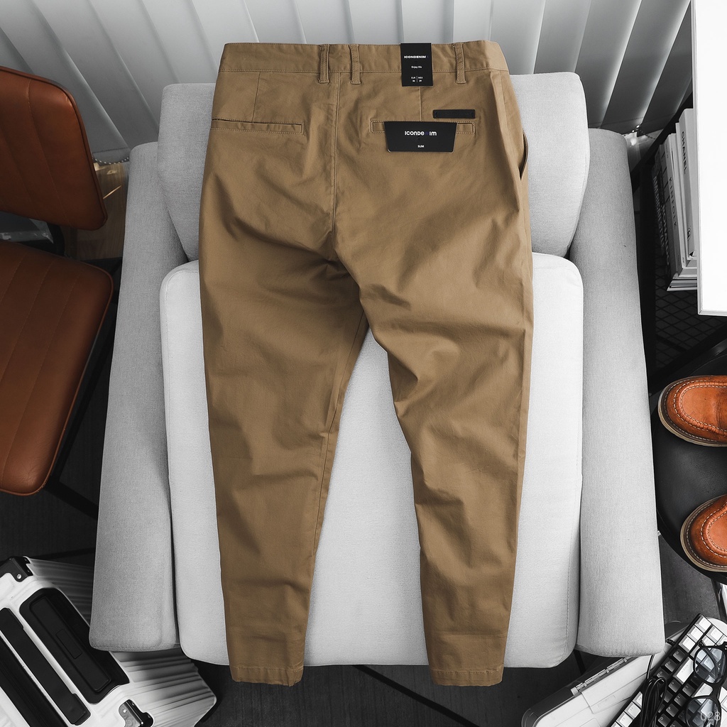Quần Kaki Nam ICONDENIM Slim Basic - QKID0028