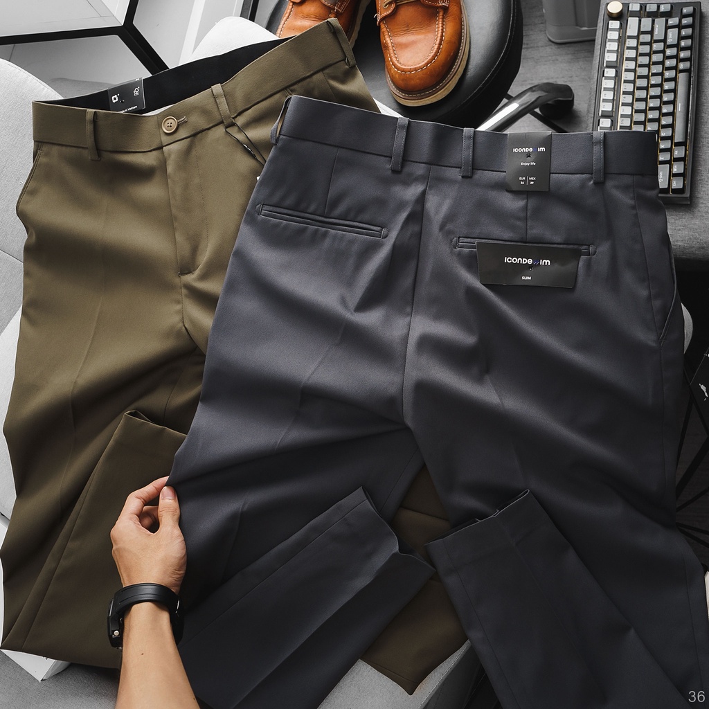 Quần Tây Nam Slim-Fit Casual ICDN - QTID0036