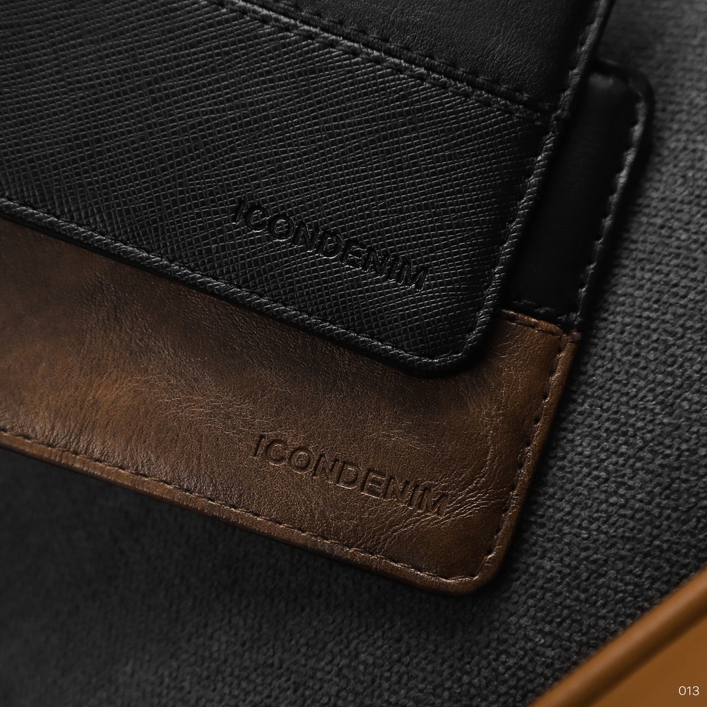 Ví Da Nam ICONDENIM Color Block - VIID0013