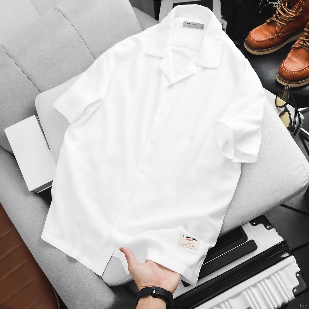 Áo Sơmi Nam Cuban Linen Label ICONDENIM - SMID0156