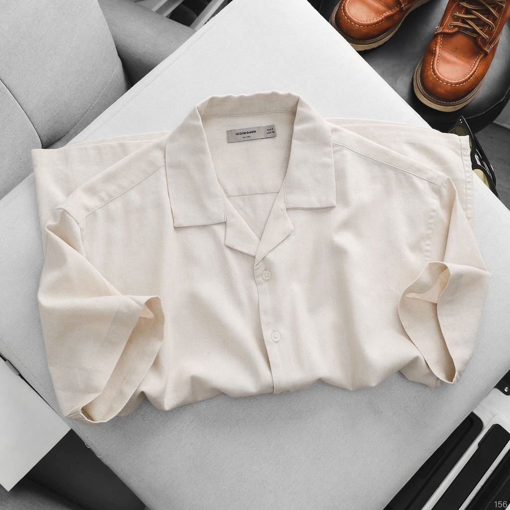 Áo Sơmi Nam Cuban Linen Label ICONDENIM - SMID0156