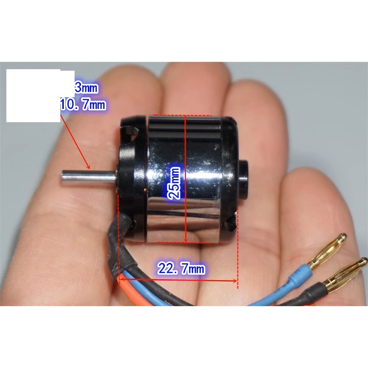 1912 máy bay mô hình tốc độ cao động cơ không chổi than 2700KV máy bay mô hình cánh quạt bên ngoài đường kính 25mm