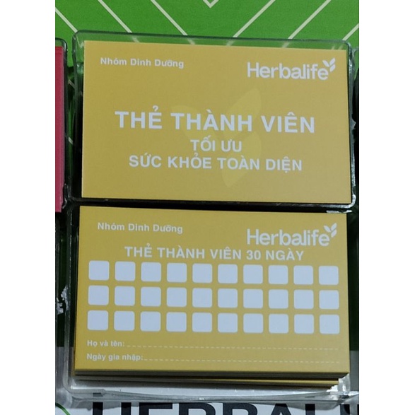 Hộp thẻ theo dõi thành viên 100 thẻ/hộp