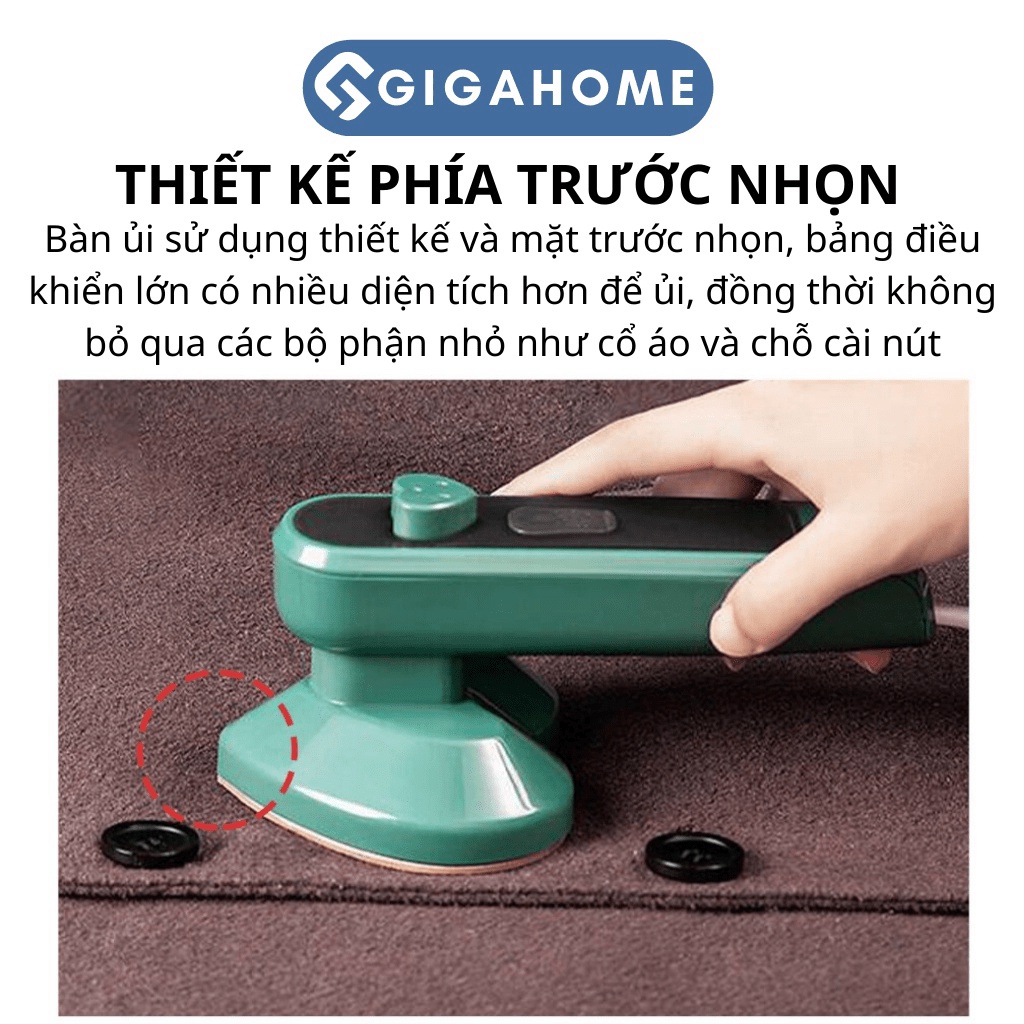 Bàn Ủi Hơi Nước Cầm Tay Mini Tiện Dụng Cho Gia Đình GIGAHOME Hình Trái Tim 10857
