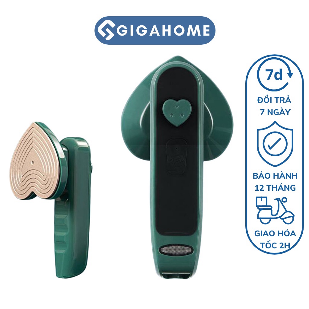 Bàn Ủi Hơi Nước Cầm Tay Mini Tiện Dụng Cho Gia Đình GIGAHOME Hình Trái Tim 10857