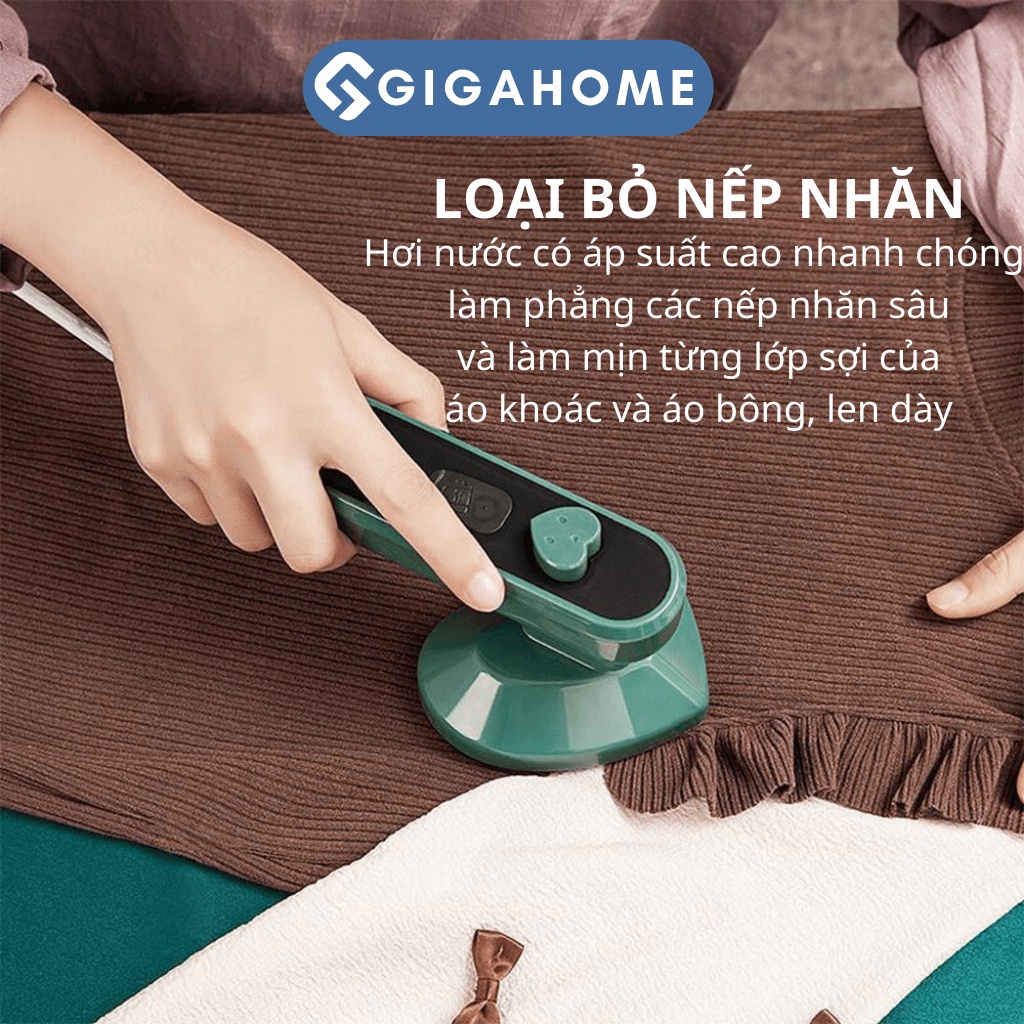 Bàn Ủi Hơi Nước Cầm Tay Mini Tiện Dụng Cho Gia Đình GIGAHOME Hình Trái Tim 10857