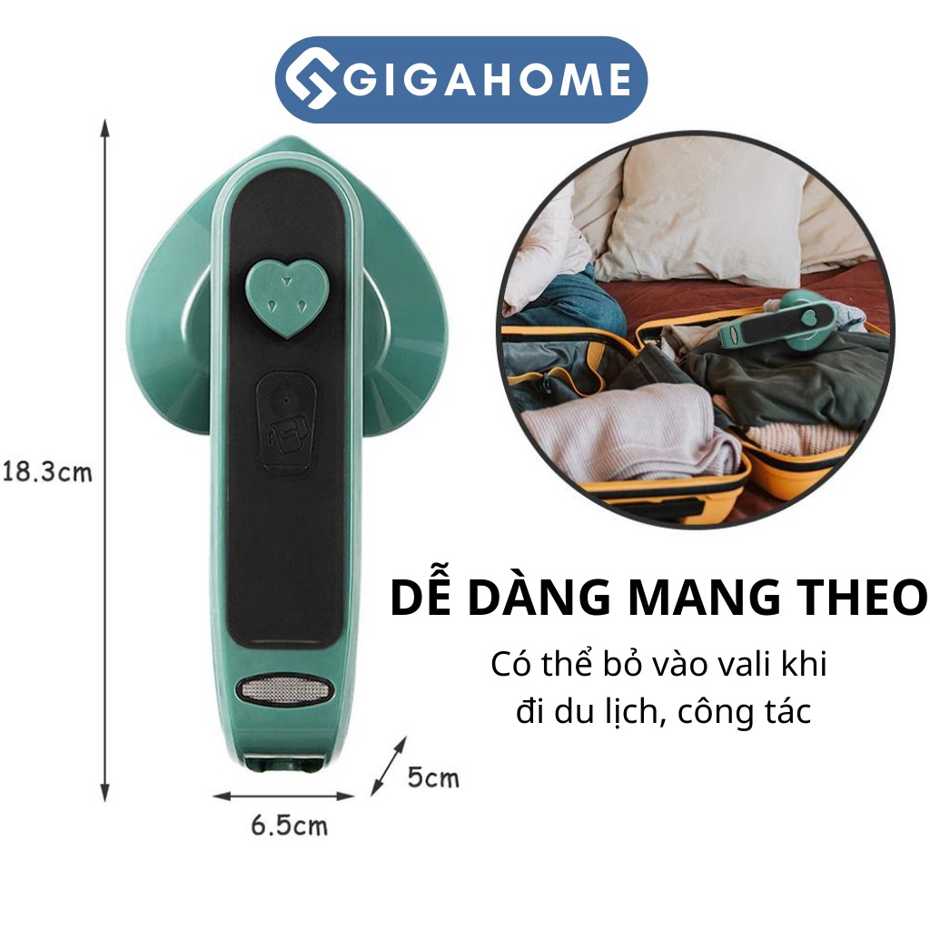 Bàn Ủi Hơi Nước Cầm Tay Mini Tiện Dụng Cho Gia Đình GIGAHOME Hình Trái Tim 10857