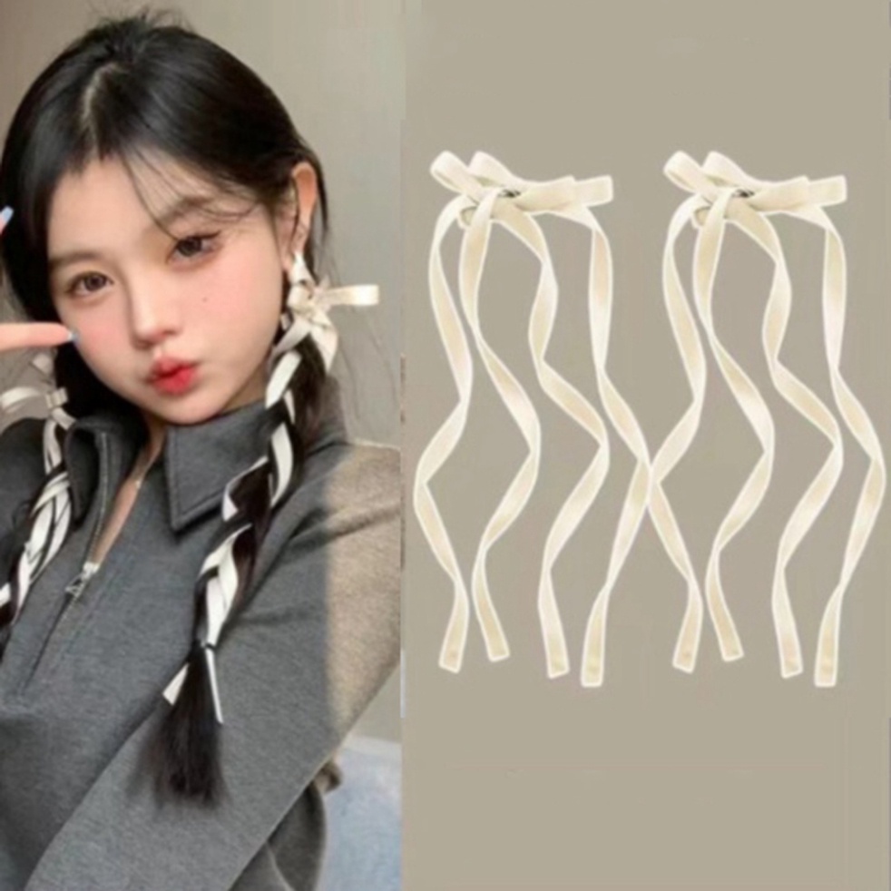 Kẹp Tóc Thắt Nơ Ruy Băng Streamer, kẹp nơ dài dễ thương cho nữ Zichi NRB16