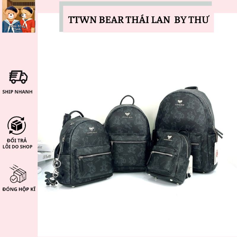 Balo gấu đen fullsize S M L XL TTWN BEAR chính hãng TN 3209