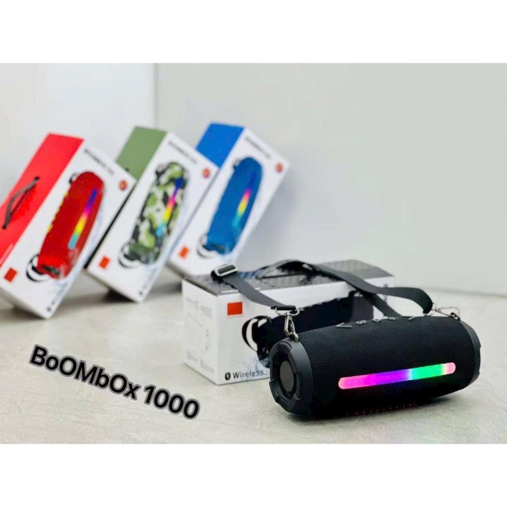 Loa bluetooth BoomBox 1000 phiên bản mới độ đèn led cùng âm thanh bass căng công suất 20w taphoanhaso