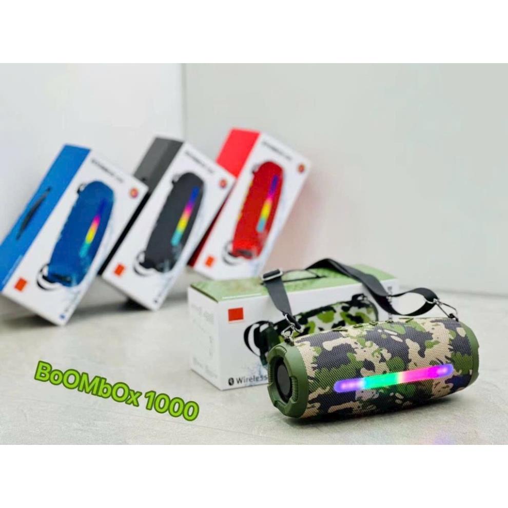 Loa bluetooth BoomBox 1000 phiên bản mới độ đèn led cùng âm thanh bass căng công suất 20w taphoanhaso