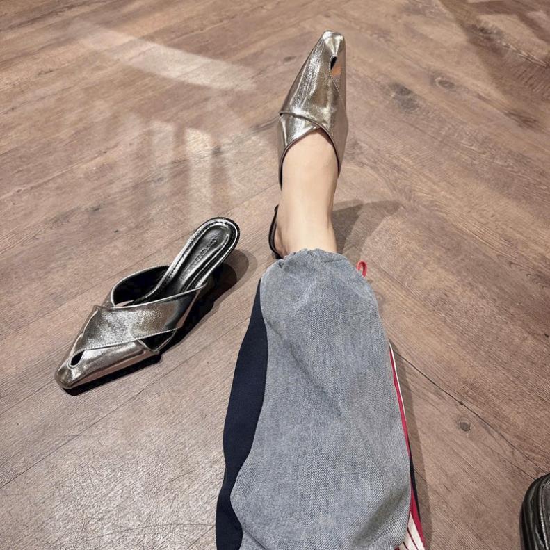 DÉP SỤC COOLE QUAI DA DA GÓT NHỌN KIỂU CAO 5 PHÂN