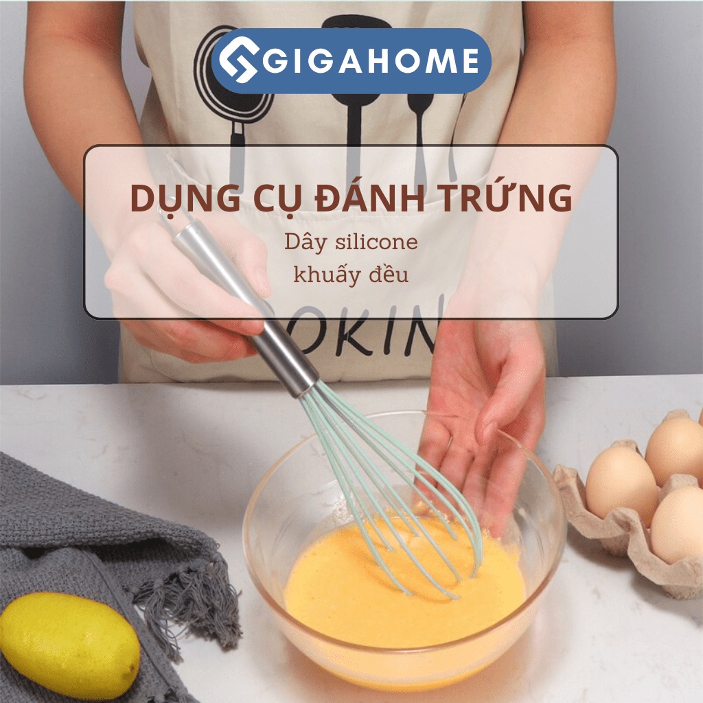 Bộ Dụng Cụ Nhà Bếp Nấu Ăn Làm Bánh Silicone 5 Món An Toàn Sử Dụng GIGAHOME 11408