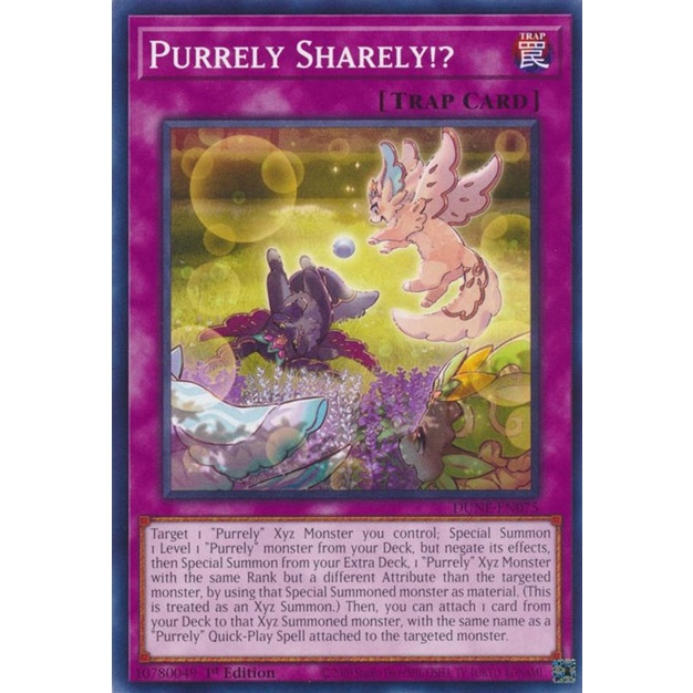 Thẻ Bài Yugioh Purrely Sharely!? - DUNE-EN075 - Common 1st Edition