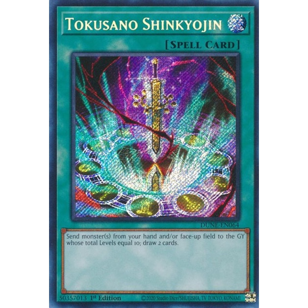 Thẻ Bài Yugioh Tokusano Shinkyojin - DUNE-EN064 - Secret Rare 1st Edition
