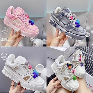 Giày thể thao lv charm nâng đế , sneaker lv loang màu fullbox