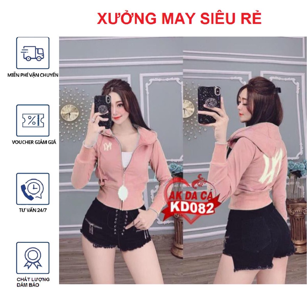 Áo khoác nữ Áo khoát nữ thun da cá chống nắng tản nhiệt NY cực hót hàng bao chất-A398