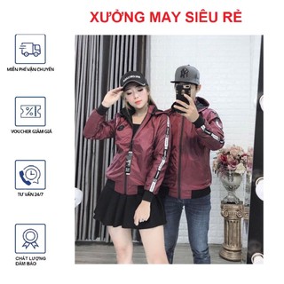 [R04] Áo khoác cặp Áo khoát đôi gió dù 2 lớp chống nắng cao cấp caluci nón rời phong cách mẫu mới đẹp - M097