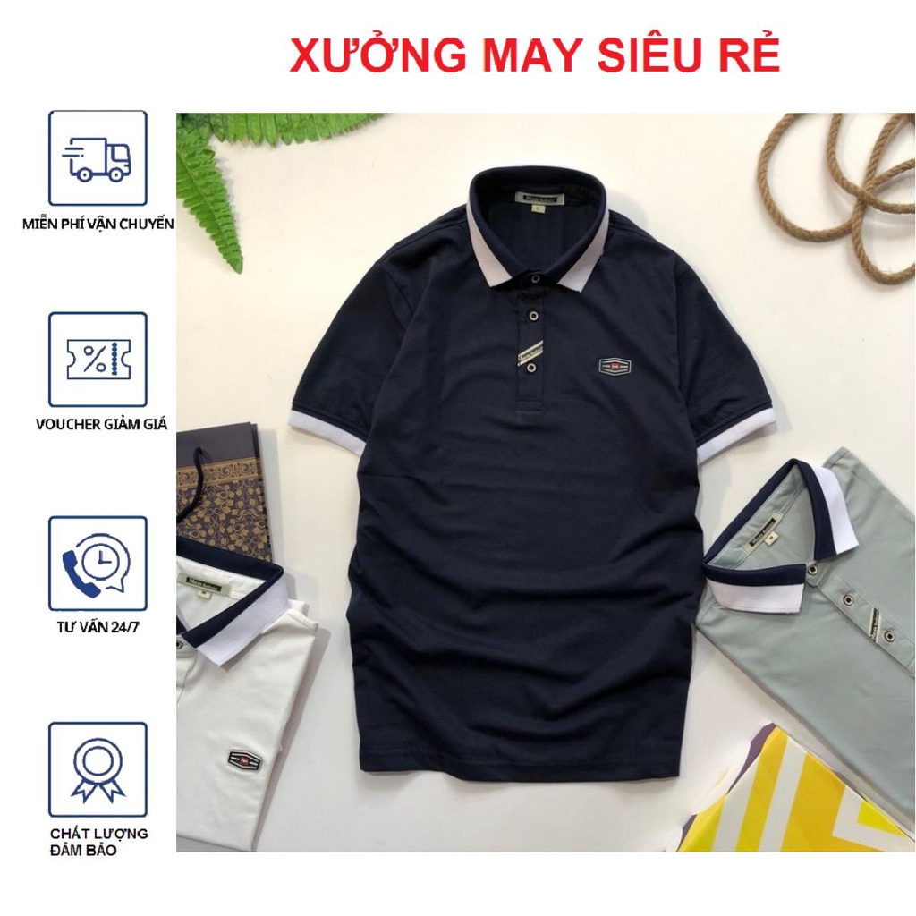 Áo thun nam áo phông nam có cổ - cổ trụ - cổ bẻ M CỔ BẺ NAM cá tính bao chất phong cách phong cách-AT013