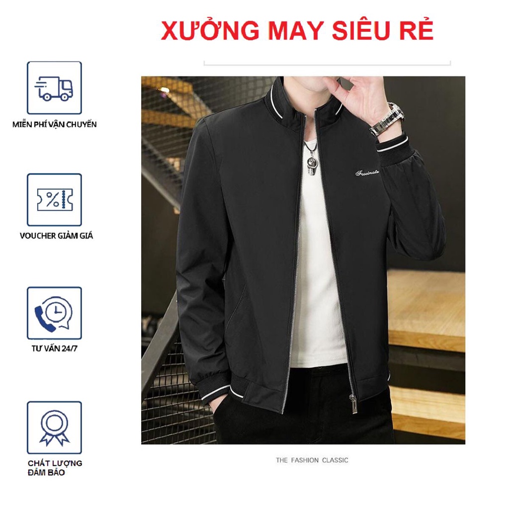 Áo khoát nam giá rẻ dù viền cực chuẩn phong cách-A1004