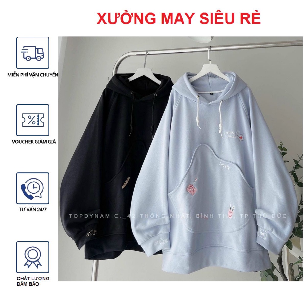 Áo khoác chống nắng nữ hoodie túi to hàng chuẩn shop siêu chất-A870