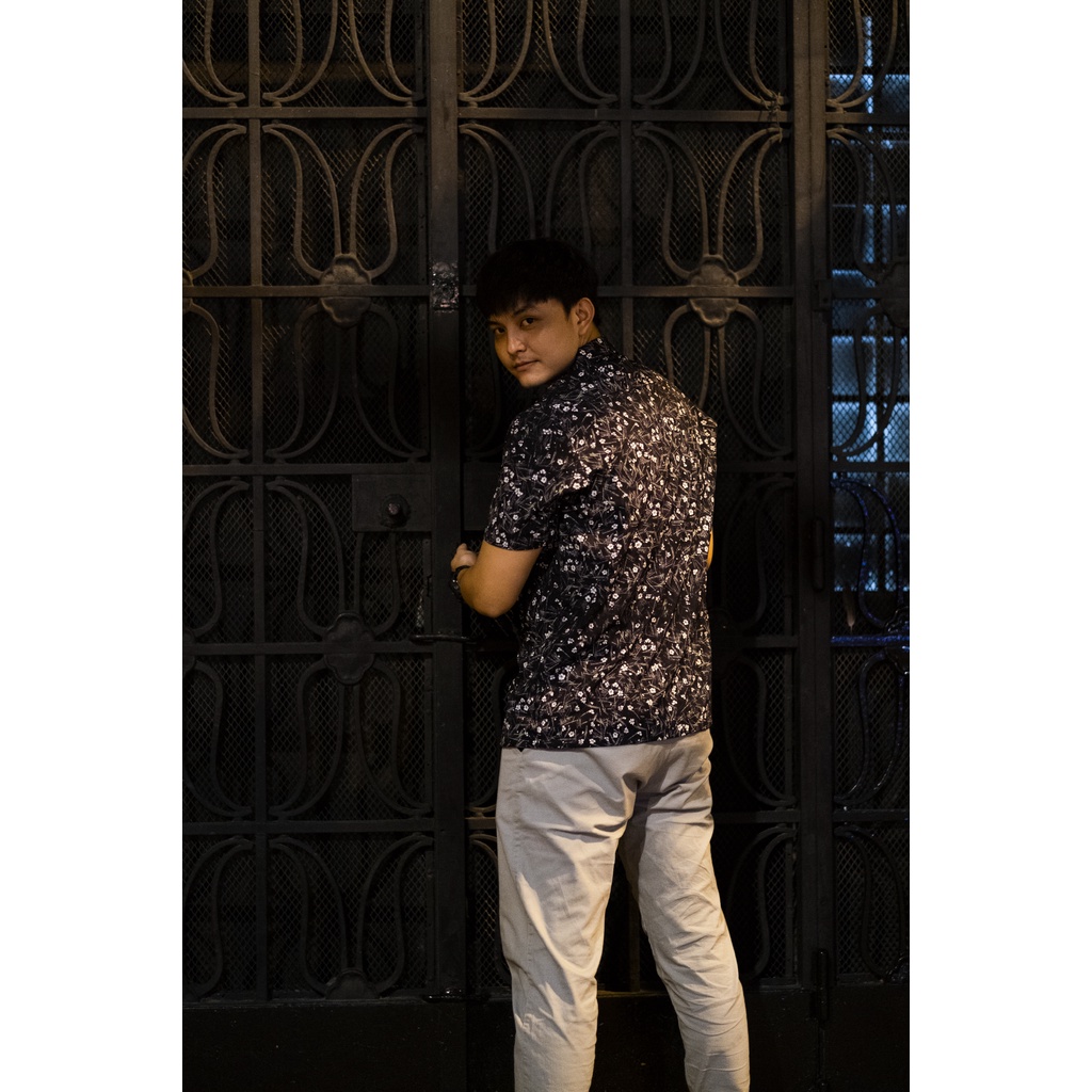 Áo Sơ Mi Họa Tiết Cuban Shirt Vải Lụa Không Nhăn Thấm Hút Noroo ASMBL09