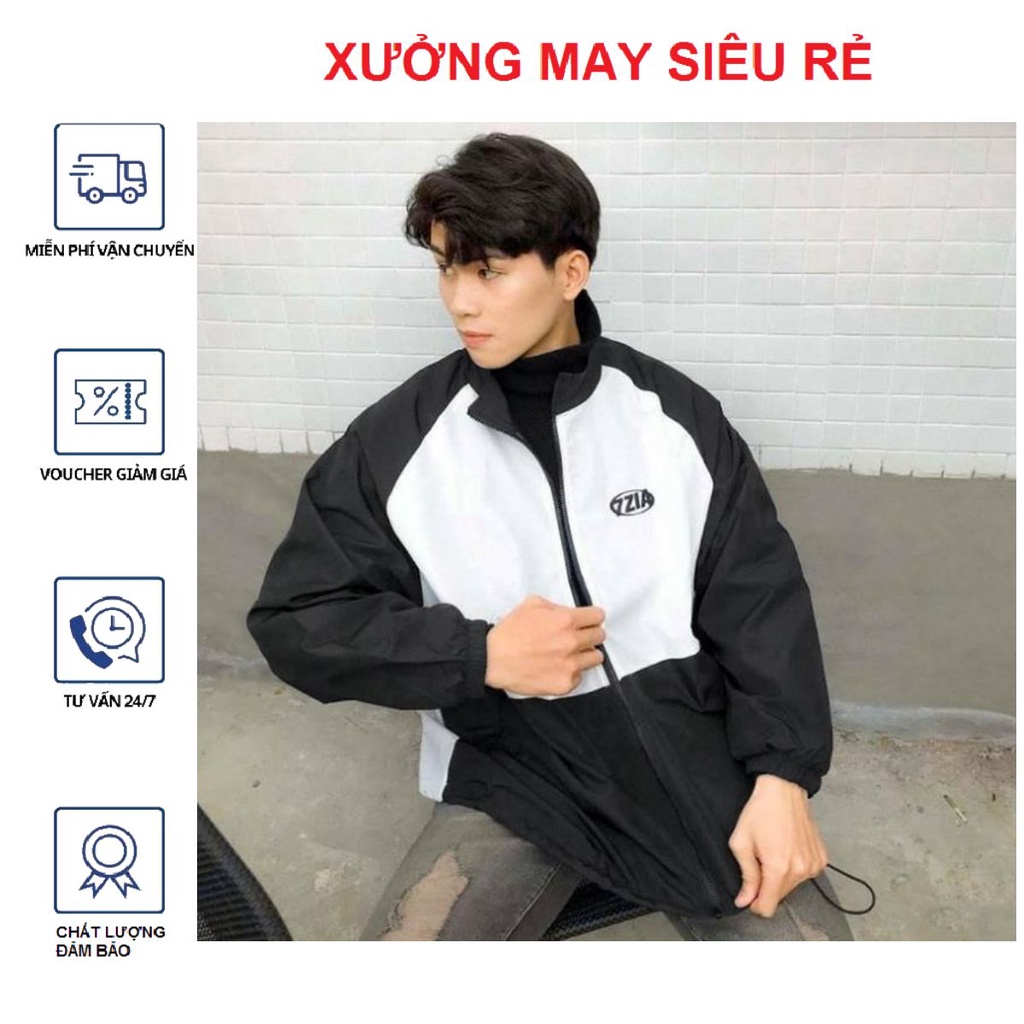 [TN04] Áo Khoác Dù Nam Nữ Cặp Đôi Unisex Bomber Cao Cổ 7Zia Bao Đẹp