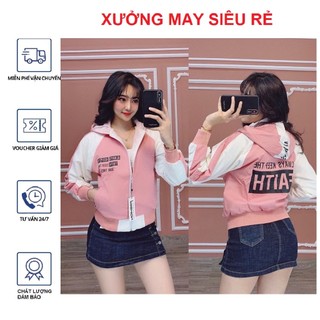 [S04] Áo khoác nữ dù 2 lớp hai màu đỏ vàng HIGHCLUB xì tin - M326