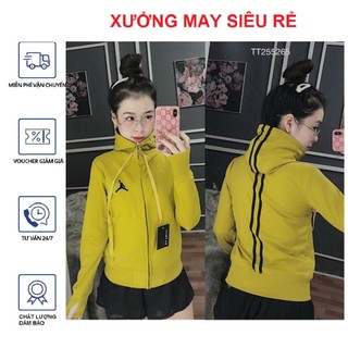 [S04] Áo khoác nữ dù in hình cây dừa hai màu hot - A383