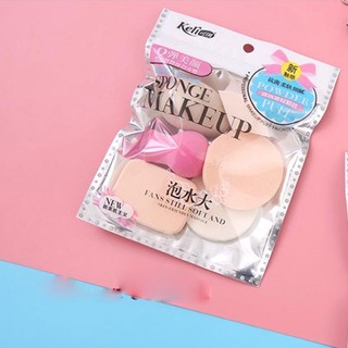 Bộ set 6 bông mút đánh phấn trang điểm