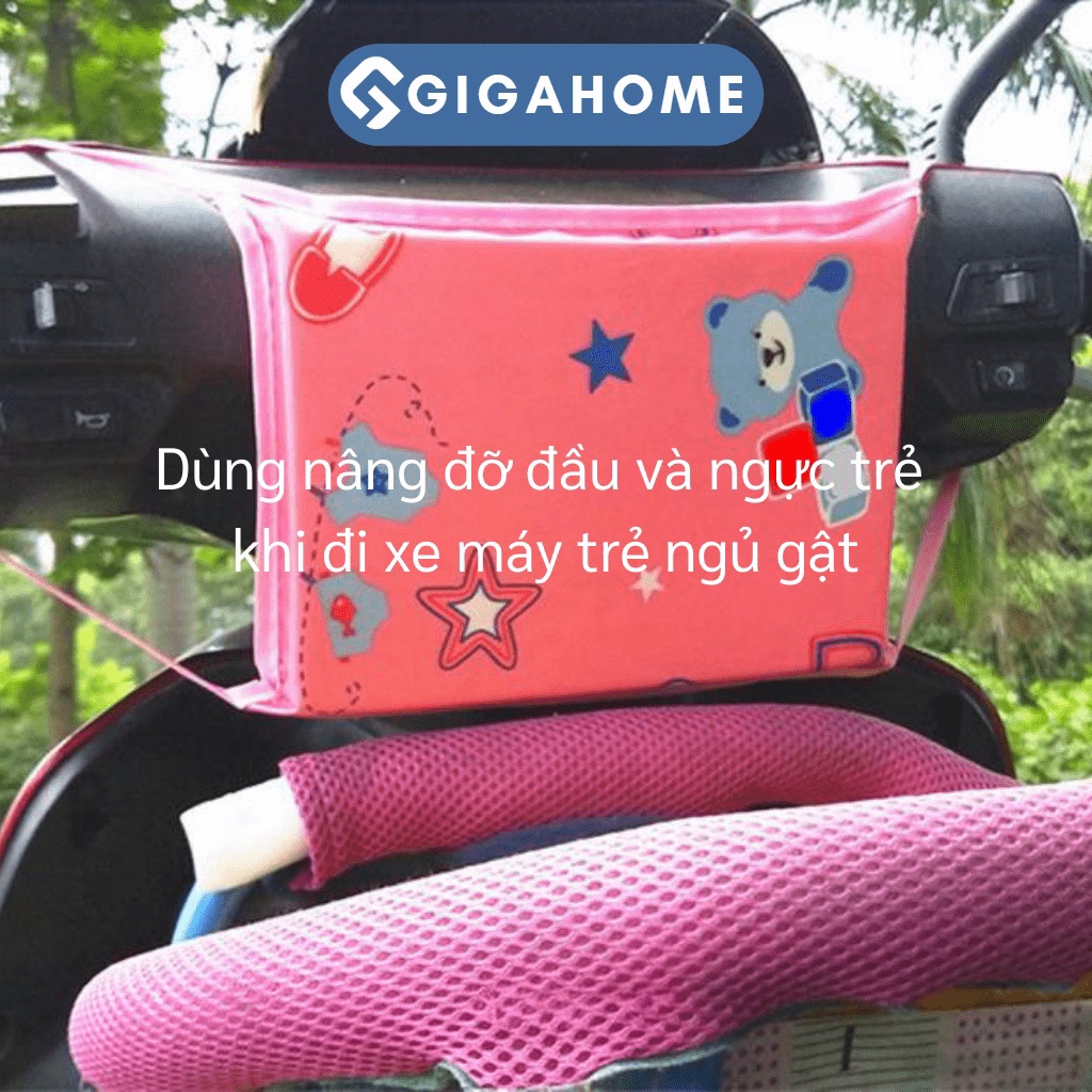 Gối Đi Xe Máy GIGAHOMEVN Cho Bé Bảo Vệ An Toàn, Chống Đập Đầu, Hình Thú Độc Đáo 8697