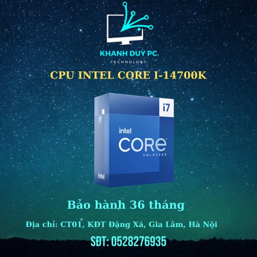 CPU INTEL CORE I7-14700K  - SOCKET INTEL LGA 1700/RAPTOR LAKE