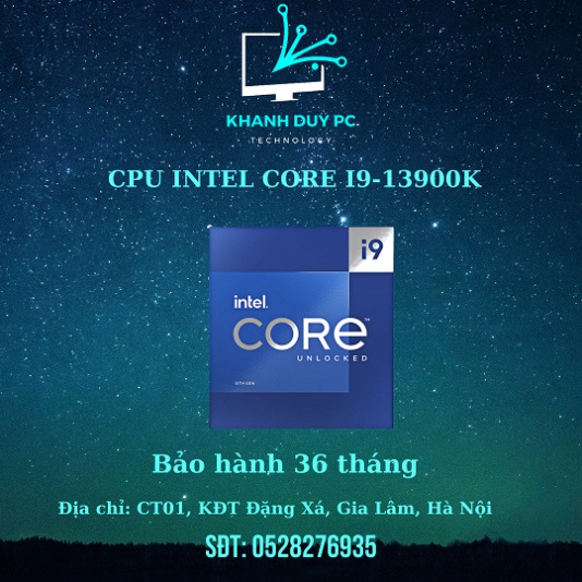 CPU INTEL CORE I9-13900K  - SOCKET INTEL LGA 1700/RAPTOR LAKE)