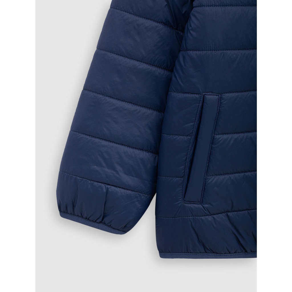 Áo khoác chần bông unisex trẻ em CANIFA có mũ hai lớp siêu nhẹ 3OT23W006