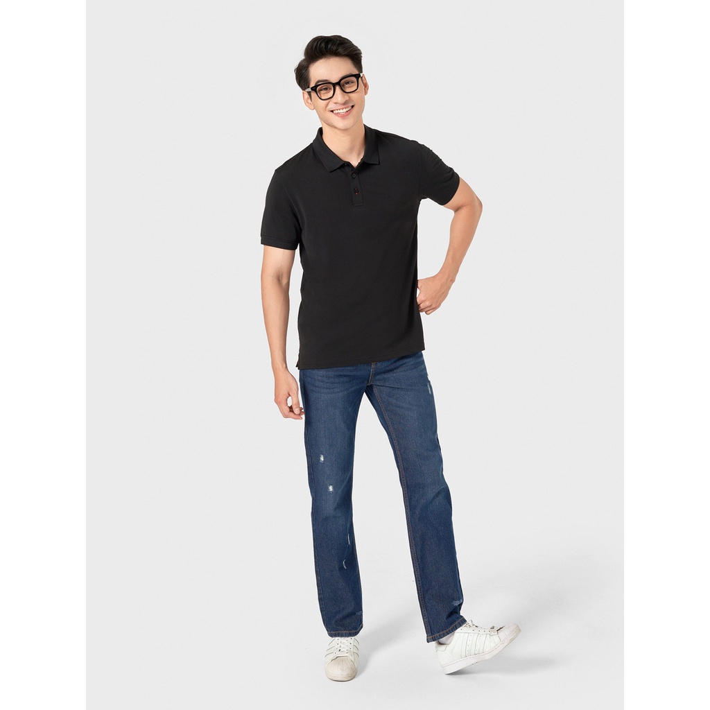 Áo polo nam CANIFA chất liệu cotton pha, cổ và gấu tay bằng bo 8TP22A009