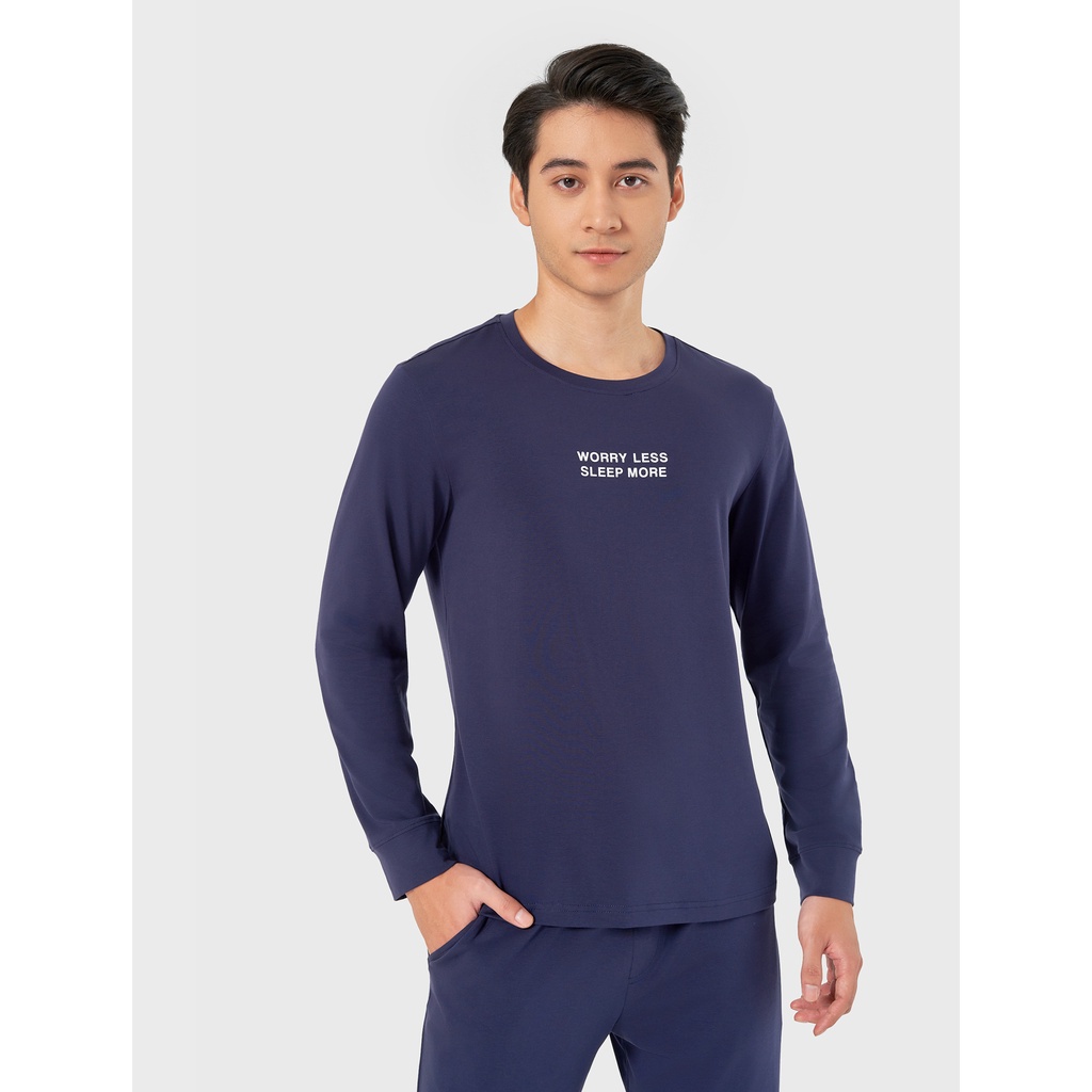 Bộ mặc nhà nam CANIFA hình in chất liệu cotton spandex  8LS22W007