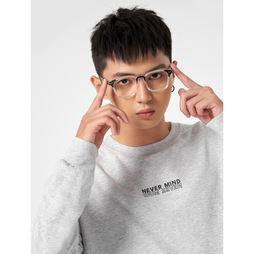 Áo nỉ nam CANIFA cổ tròn 8TW22W026