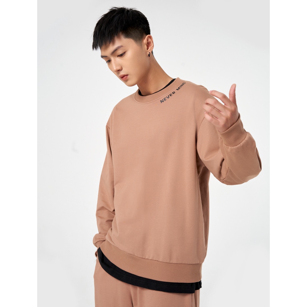 Áo nỉ nam CANIFA cổ tròn 8TW22W026