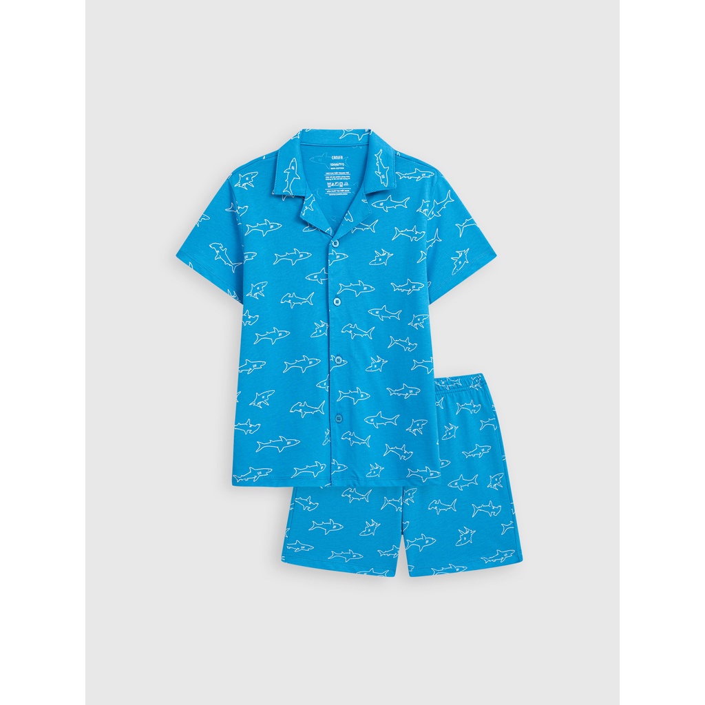 Bộ quần áo pijama bé trai CANIFA 100% cotton 2LS23S004