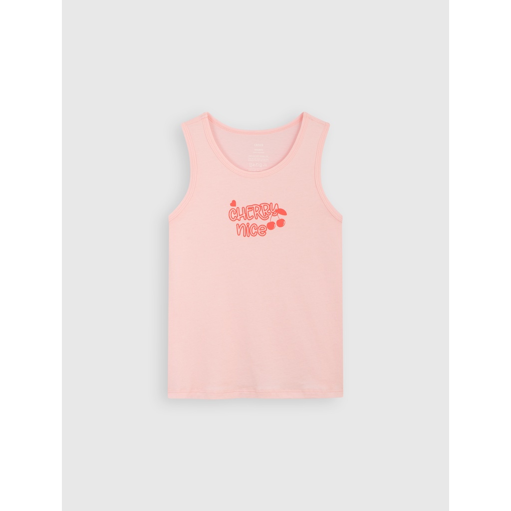 Áo bé gái CANIFA combo 2 áo ba lỗ cotton thoáng mát 1LA22S002