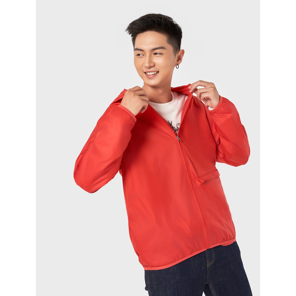 Áo khoác gió nam CANIFA có mũ chống thấm nước 8OT22W005