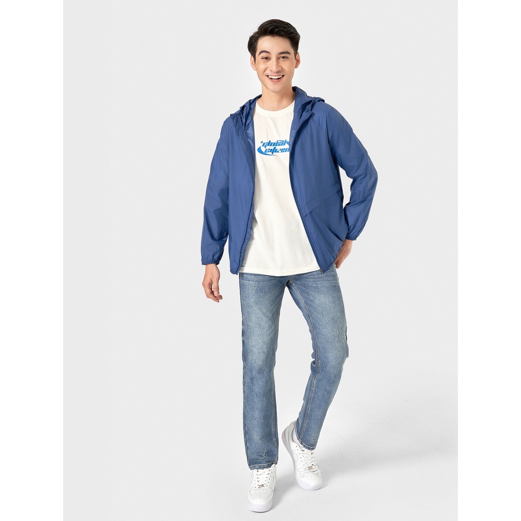 Áo khoác gió nam CANIFA có mũ chống thấm nước 8OT22W005