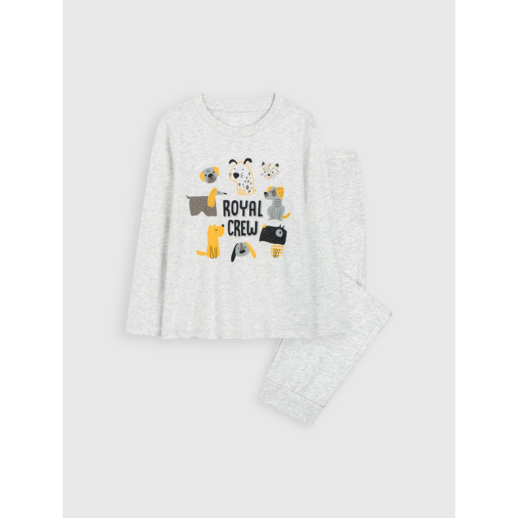 Bộ mặc nhà bé trai CANIFA dài tay chất liệu cotton 2LS22W024