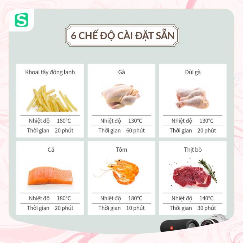 Nồi Chiên Không Dầu Camel Dung Tích 12L Công Suất 1500W, Phủ Chống Dính Cao Cấp Chế Độ Thông Minh, Bảo Hành 12 Tháng