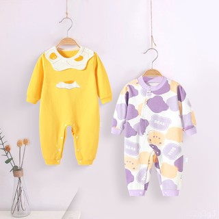 Áo liền quần cotton Comfor Bodysuit dài tay cao cấp Hàng Quảng Châu body liền thân cho bé trai bé gái