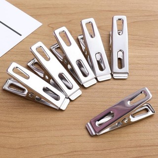 Combo 20 kẹp inox 304 phơi quần áo, chăn mền bền chắc 4x2cm