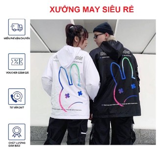 [S06] Áo khoác cặp Áo khoát đôi nam nữ unisex gió dù 2 lớp chống nắng cao cấp tai thỏ bao chất siêu chất-A260