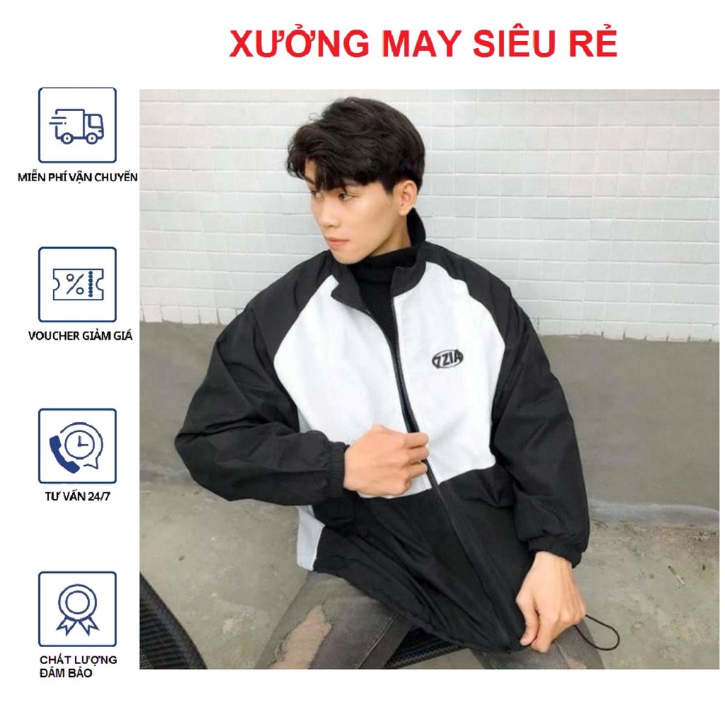 [S06] Áo Khoác Dù Nam Nữ Cặp Đôi Unisex Bomber Cao Cổ 7Zia Bao Đẹp